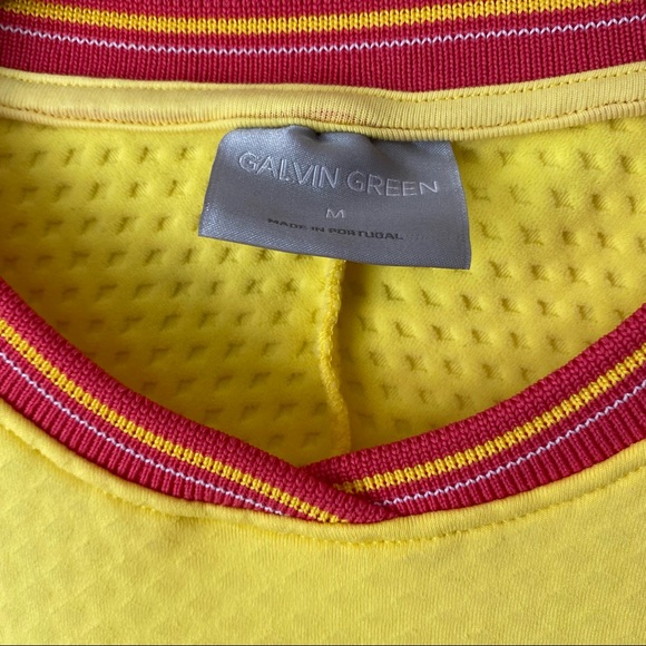 GALVIN GREEN Women's DISA Insula Pullover Sweater Sweatshirt lemon Yellow Medium - Picture 2 of 14